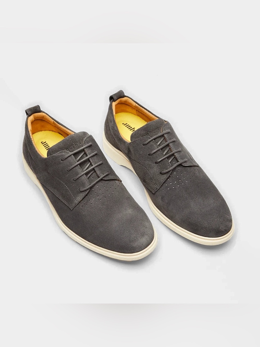 Like new! Amberjack The Original Oxford Gray Suede Sneakers Size 13